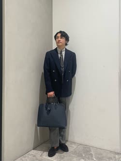 レザー ラウンド ブリーフケース