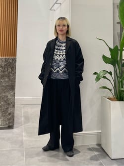 HYKE＞ウール ショップ コート