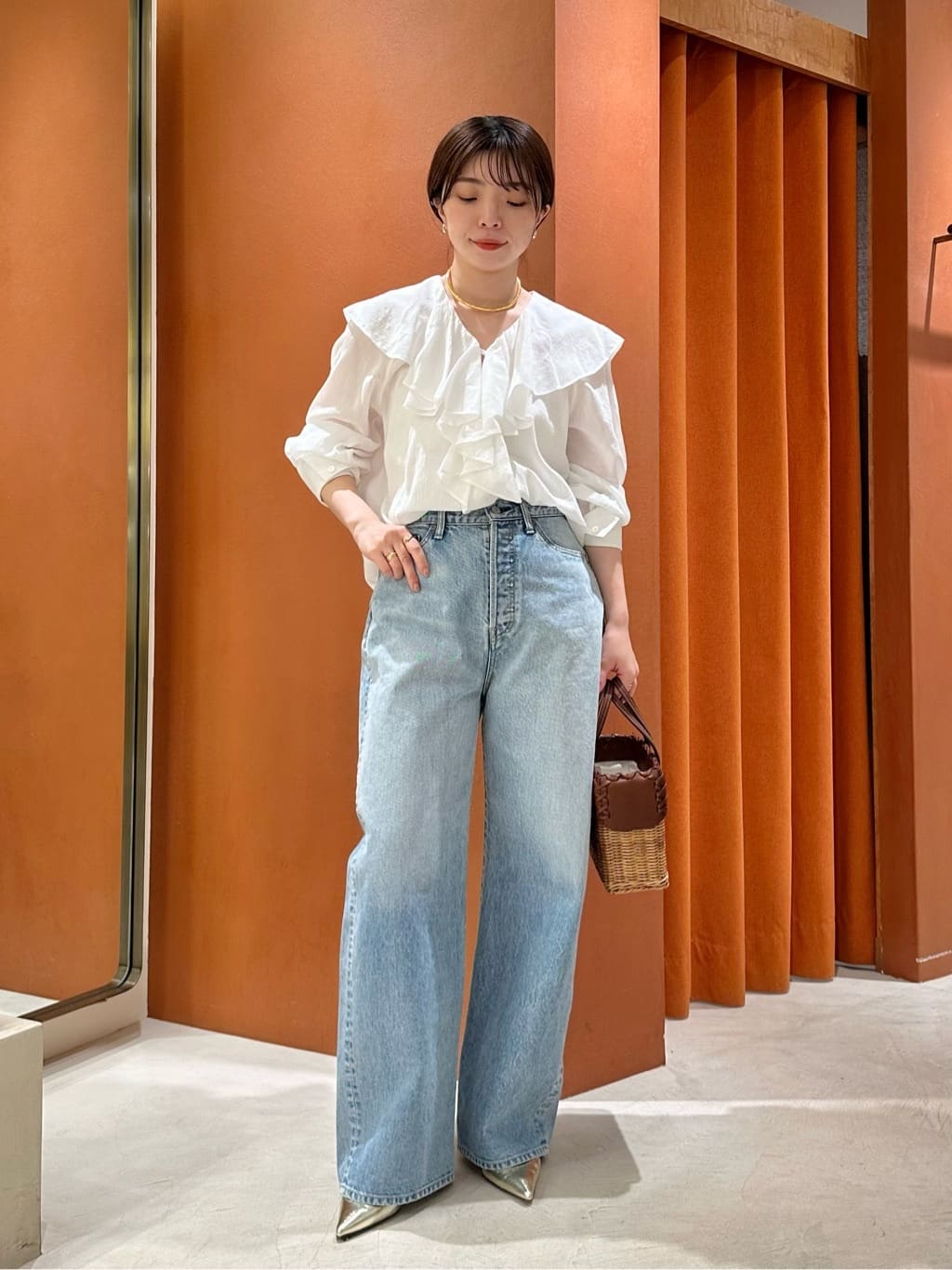 カスケードフリルブラウス | Whim Gazette(ウィム ガゼット)レディース