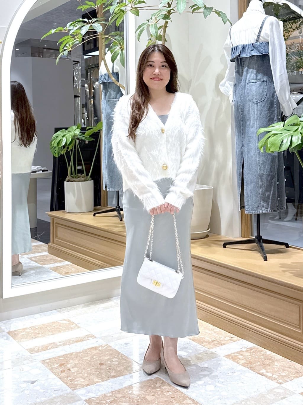 今すぐお届け！全骨格おすすめ】ロングフェザークロップドカーディガン