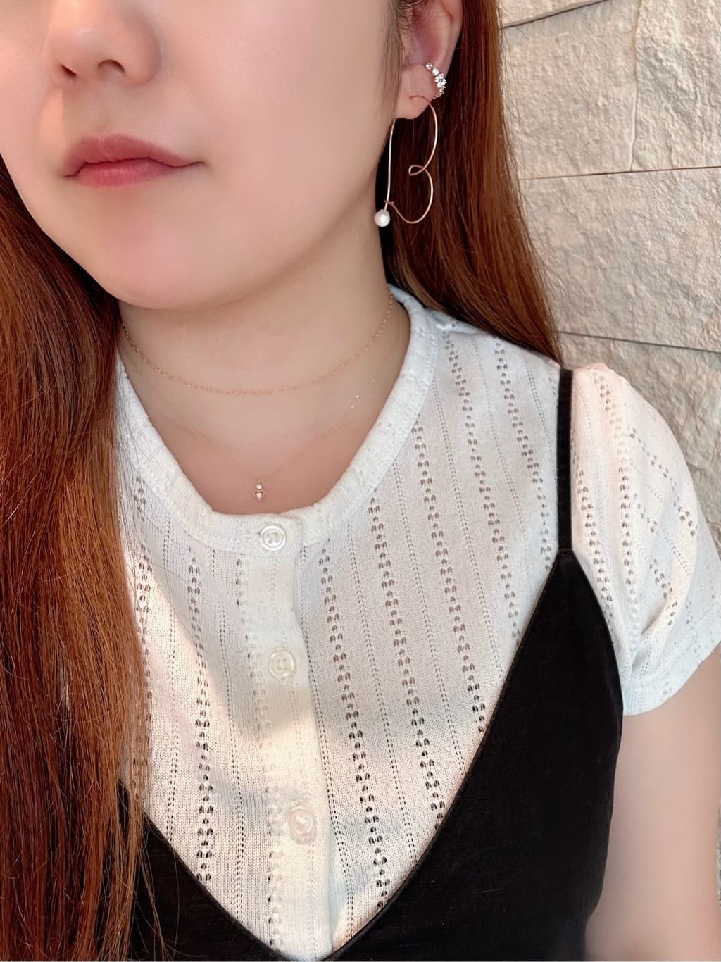 K14GF ハートシェイプピアス（片耳用）(FREE K14GF): Samantha Tiara