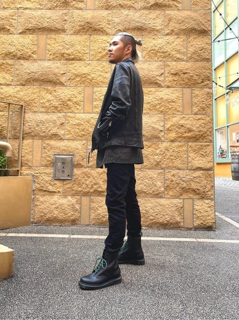 1460 ダークグリーンステッチ 8 ホール ブーツ