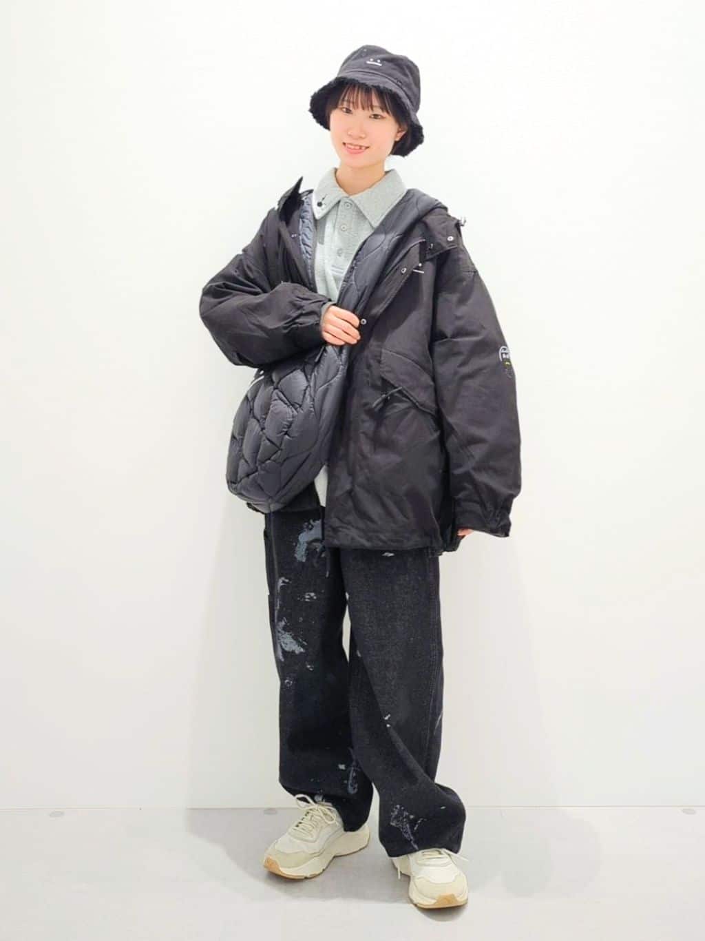 ネコカブリビューティフルシャドー｜ショートモッズコート｜ユニ