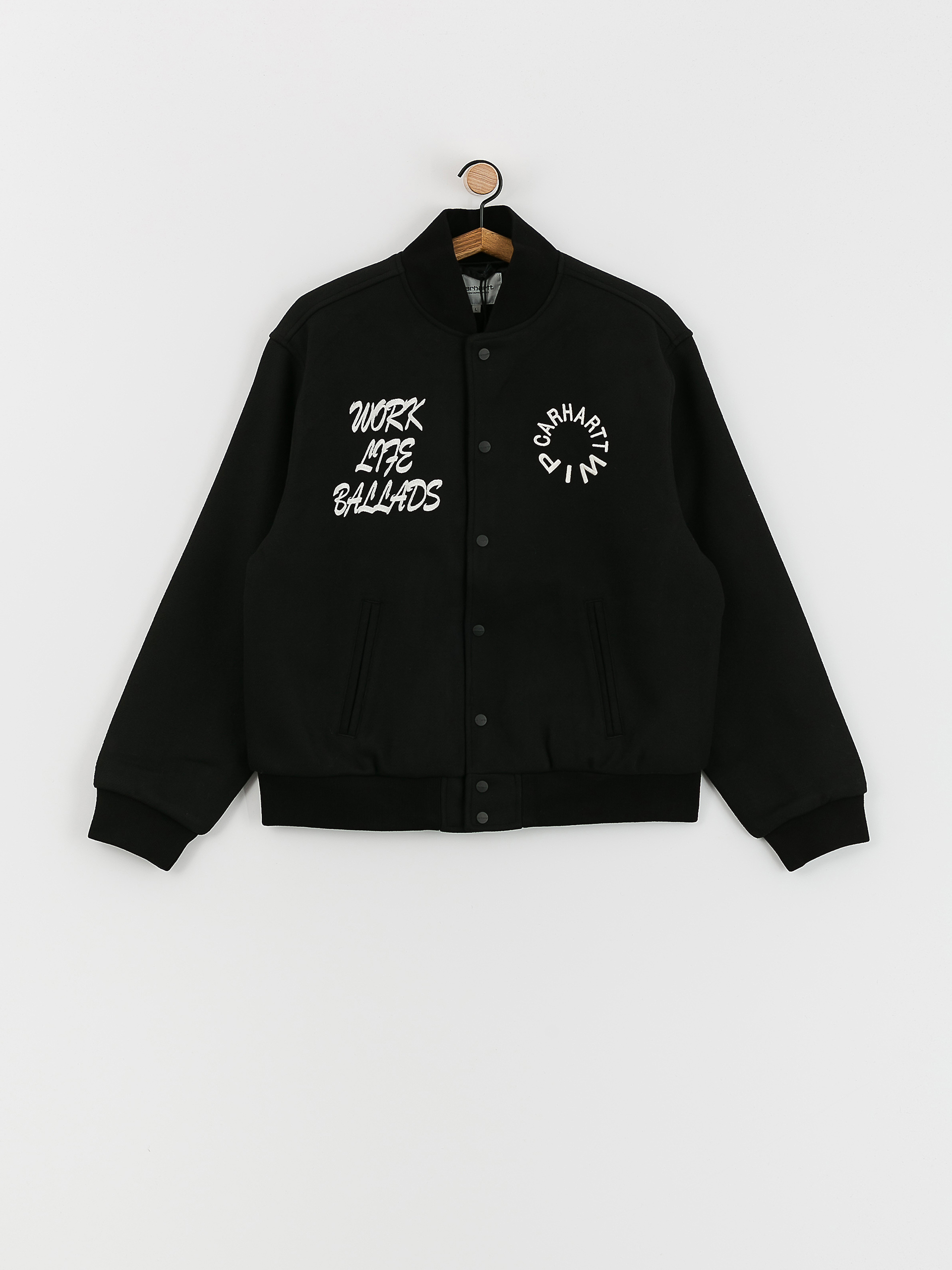 Carhartt WIP Work Varsity Bomber Jacket - black (black)
