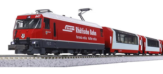 Kato 10-2026+2027 Glacier Express in the Alps 7Cars Set - N Scale