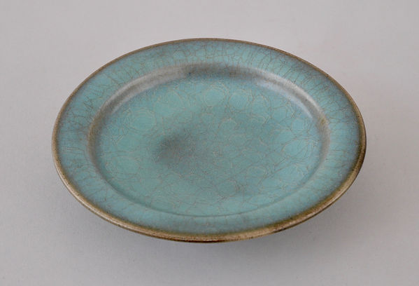 中国美術 陶磁器 | 鈞窯青磁素文盤 金 12C | gallery陽々youyou | 山梨