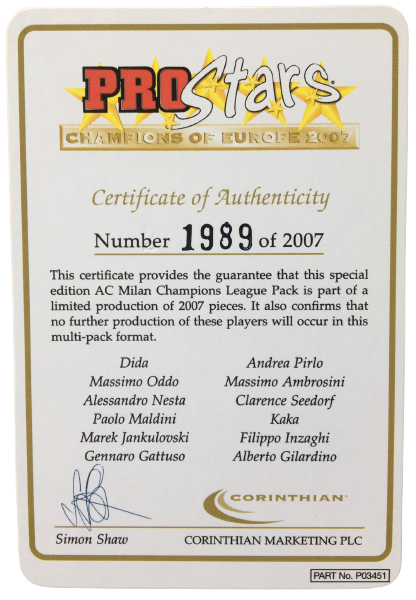 TP AC Milan COE 07 | Corinthian ProStars