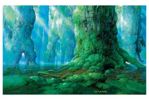 シシ神の森（5）『もののけ姫』ポストカード | 山本二三美術館