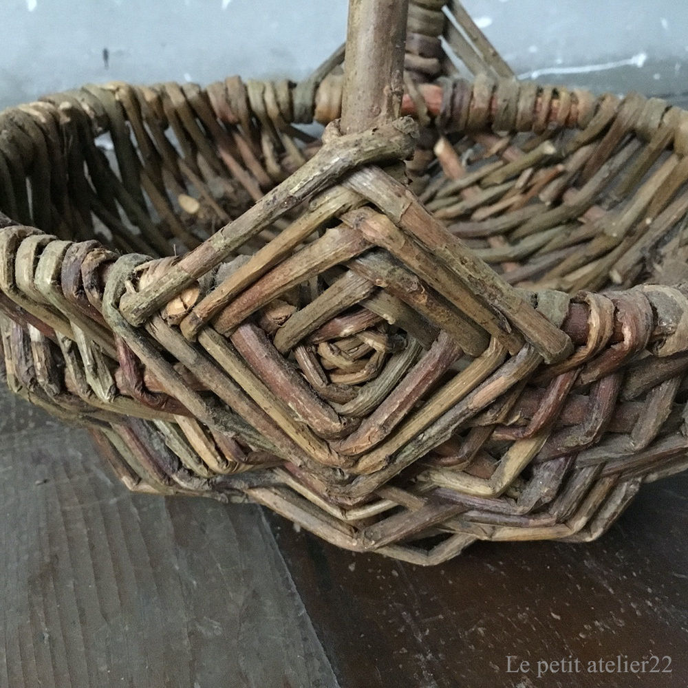 フランス アンティーク パニエ バスケット18 cm | Le petit atelier 22