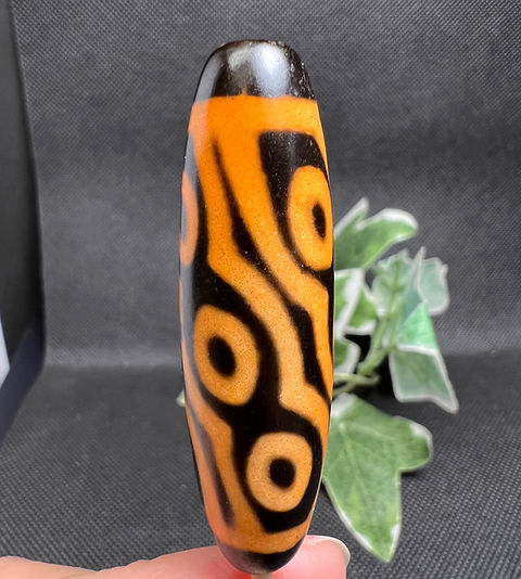 仏眼九眼天珠パーツ チベット瑪瑙天珠！権威や権力を獲得❣️ | 福富奇石