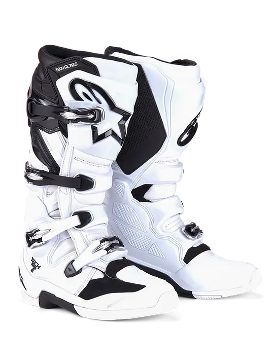 Alpinestars Tech 7 Boots - White/Black | MxBoot.com