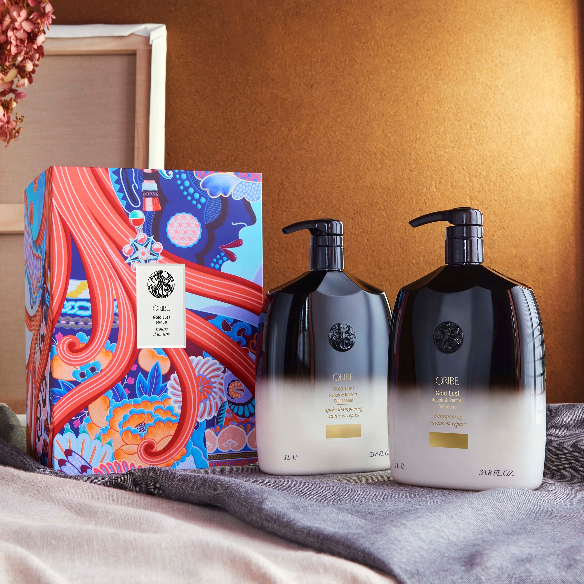 Oribe Gold Lust Shampoo and Conditioner Liter Set (Worth $339.00
