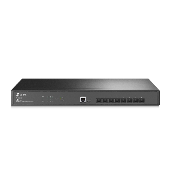 TL-SX3008F | JetStream 8-Port 10GE SFP+ L2+ Managed Switch | Omada