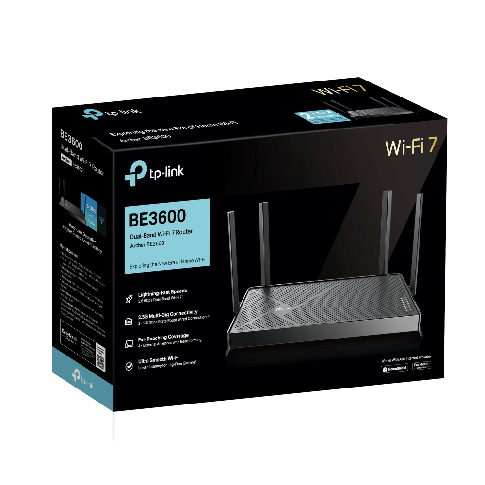 Archer BE3600 | BE3600 Dual-Band Wi-Fi 7 Router | TP-Link