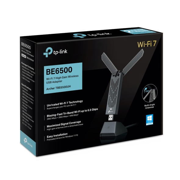 Archer TBE6500UH | BE6500 Wi-Fi 7 High Gain Wireless USB Adapter