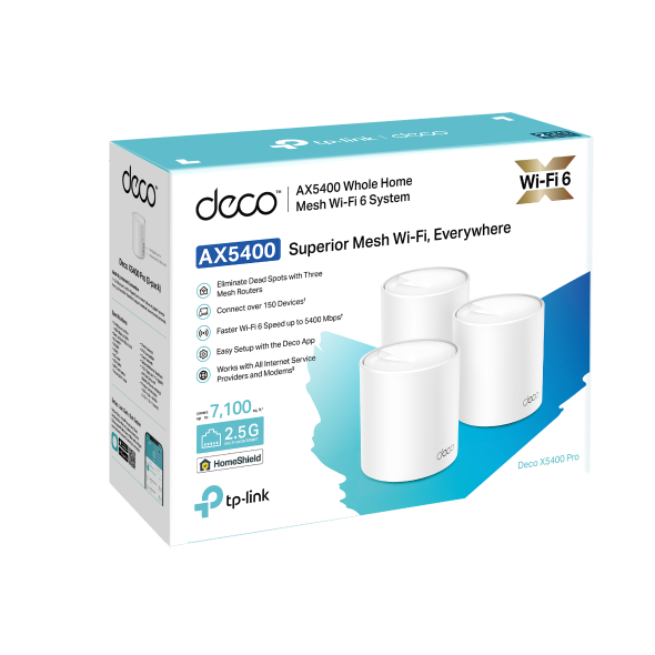 Deco X5400 Pro | AX5400 Whole Home Mesh Wi-Fi 6 System | TP-Link