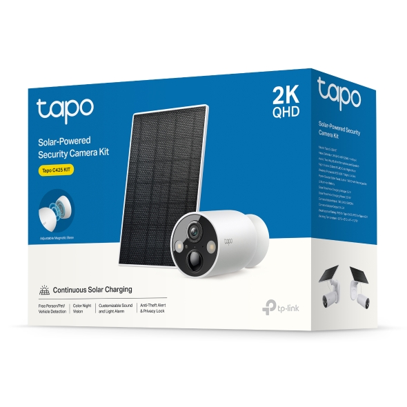 Tapo C425 KIT | Solar-Powered Security Camera Kit | TP-Link