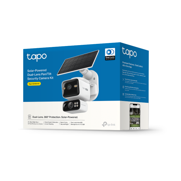 Tapo C645D KIT | Solar-Powered Dual-Lens Pan/Tilt Security Camera