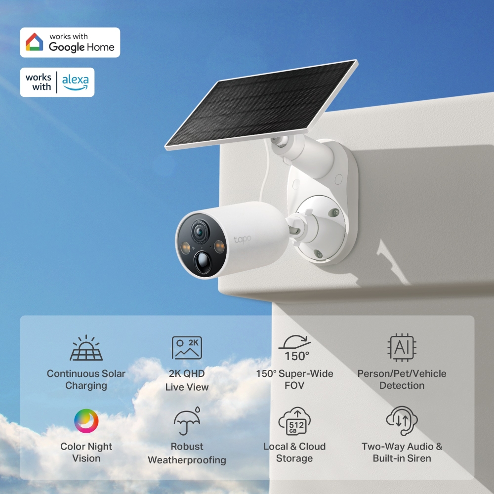 Tapo C425 KIT | Solar-Powered Security Camera Kit | TP-Link Canada