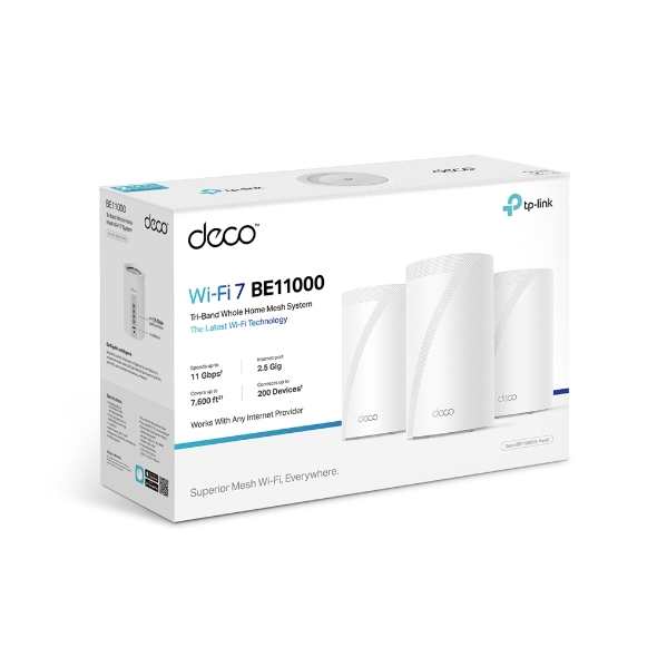 Deco BE11000 | Deco 7 Pro BE11000 Whole Home Mesh WiFi 7 System