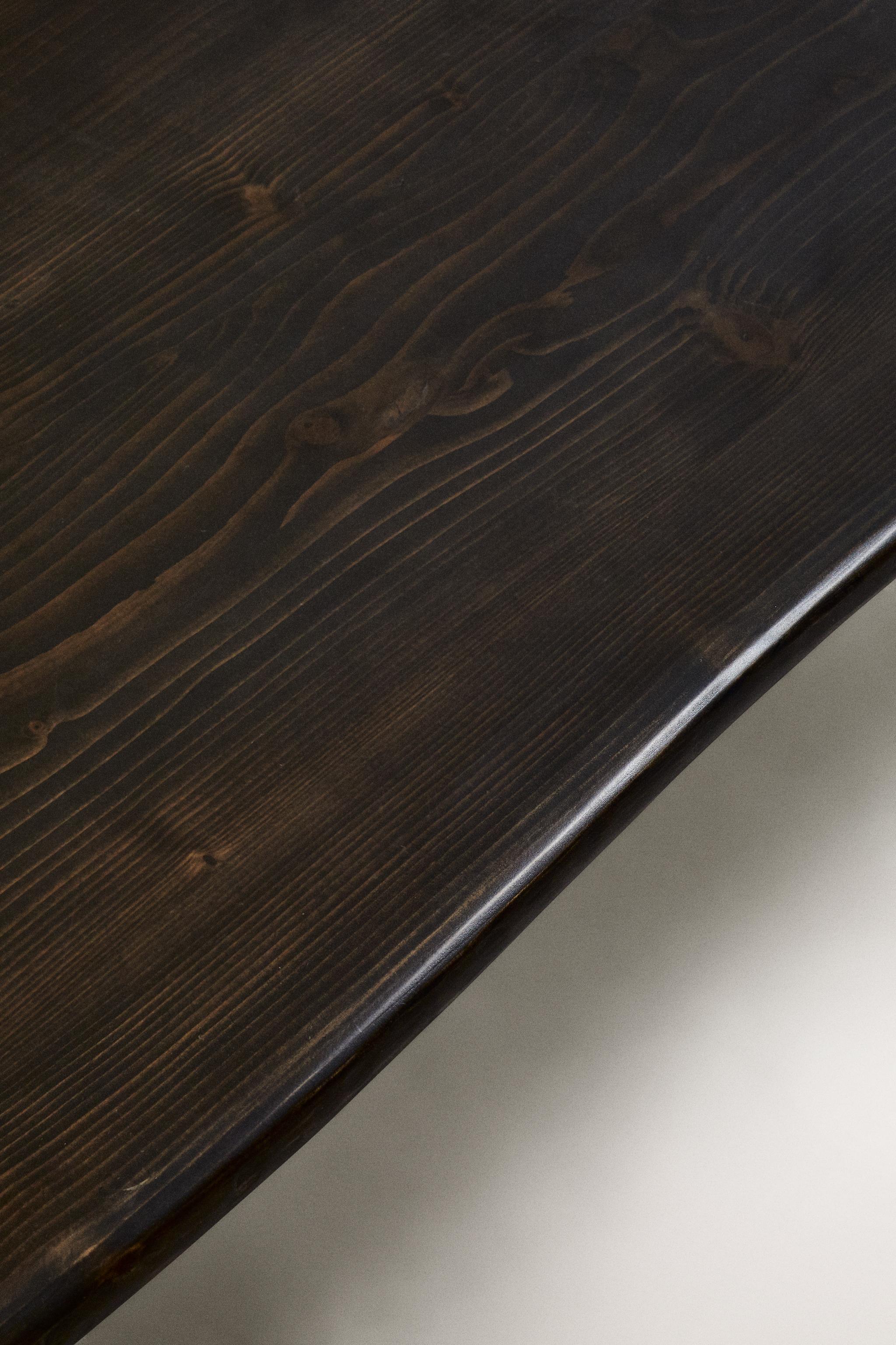 FIR WOOD COFFEE TABLE - Black | ZARA United States