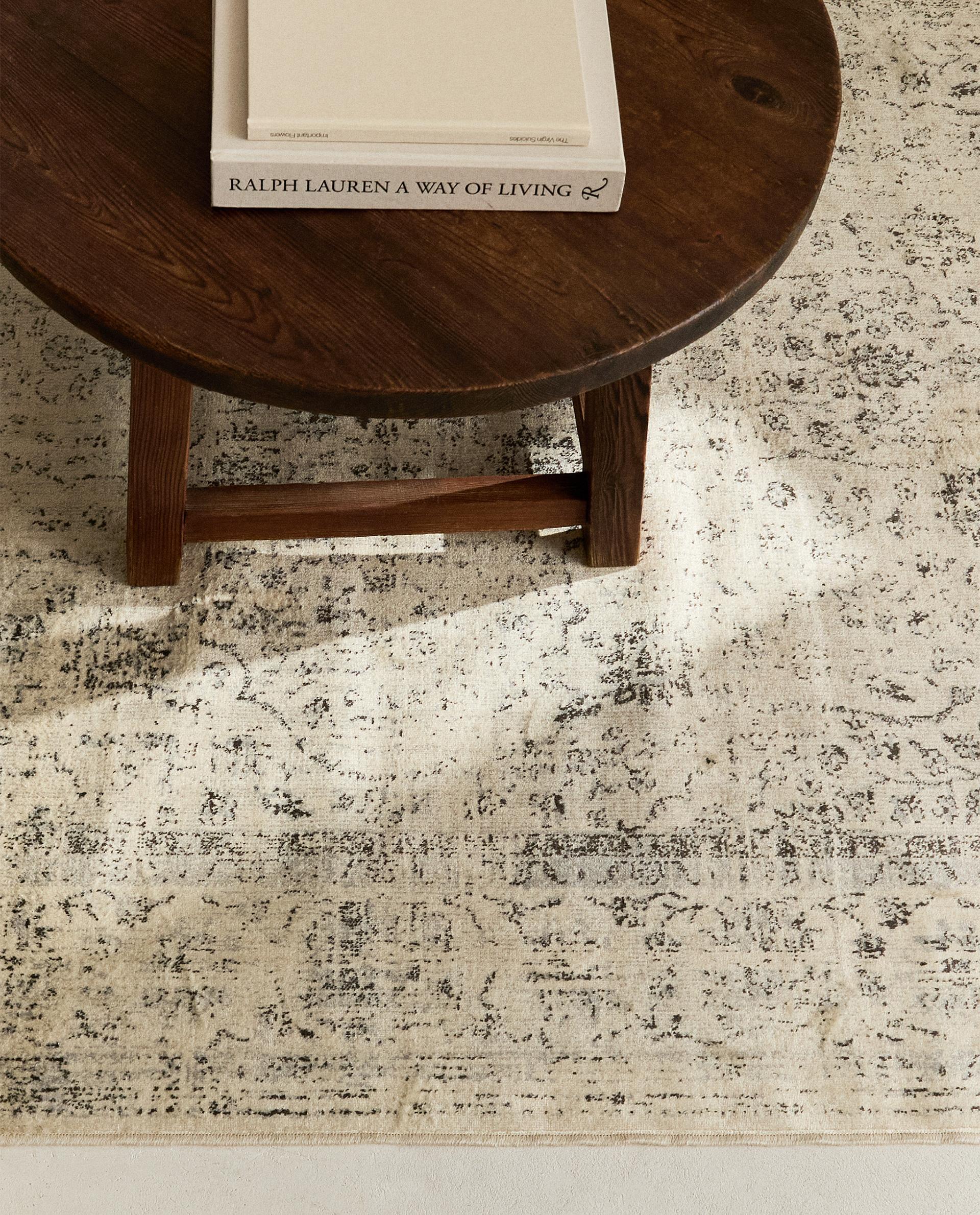 ZARA ヴィンテージエフェクトラグ 約160x230cm ZARA ヴィンテージ