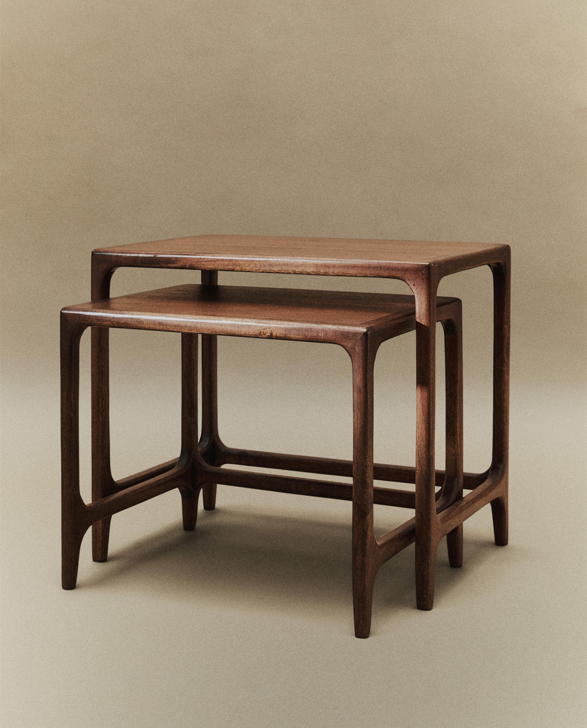 ウッド ネスト サイドテーブル (2個セット) | Zara Home 日本/Japan