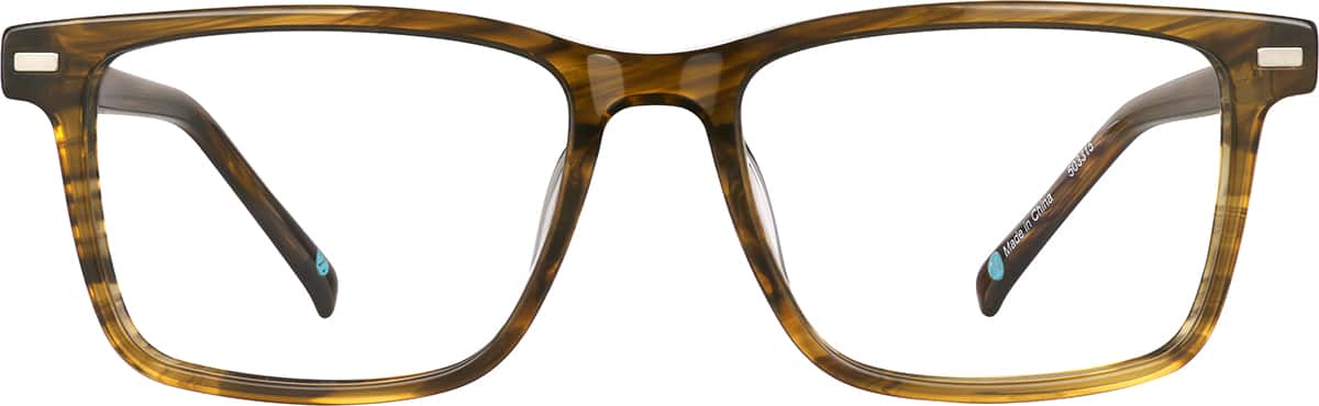 Brown Square Magnetic Snap-On Set #503315 | Zenni Optical