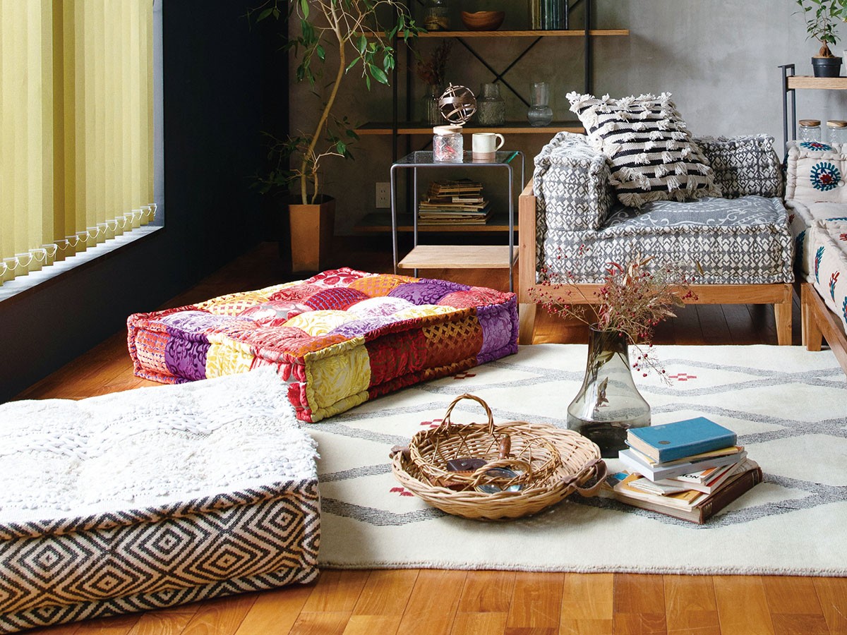 a.depeche block multi zabu ottoman / アデペシュ ブロックマルチ