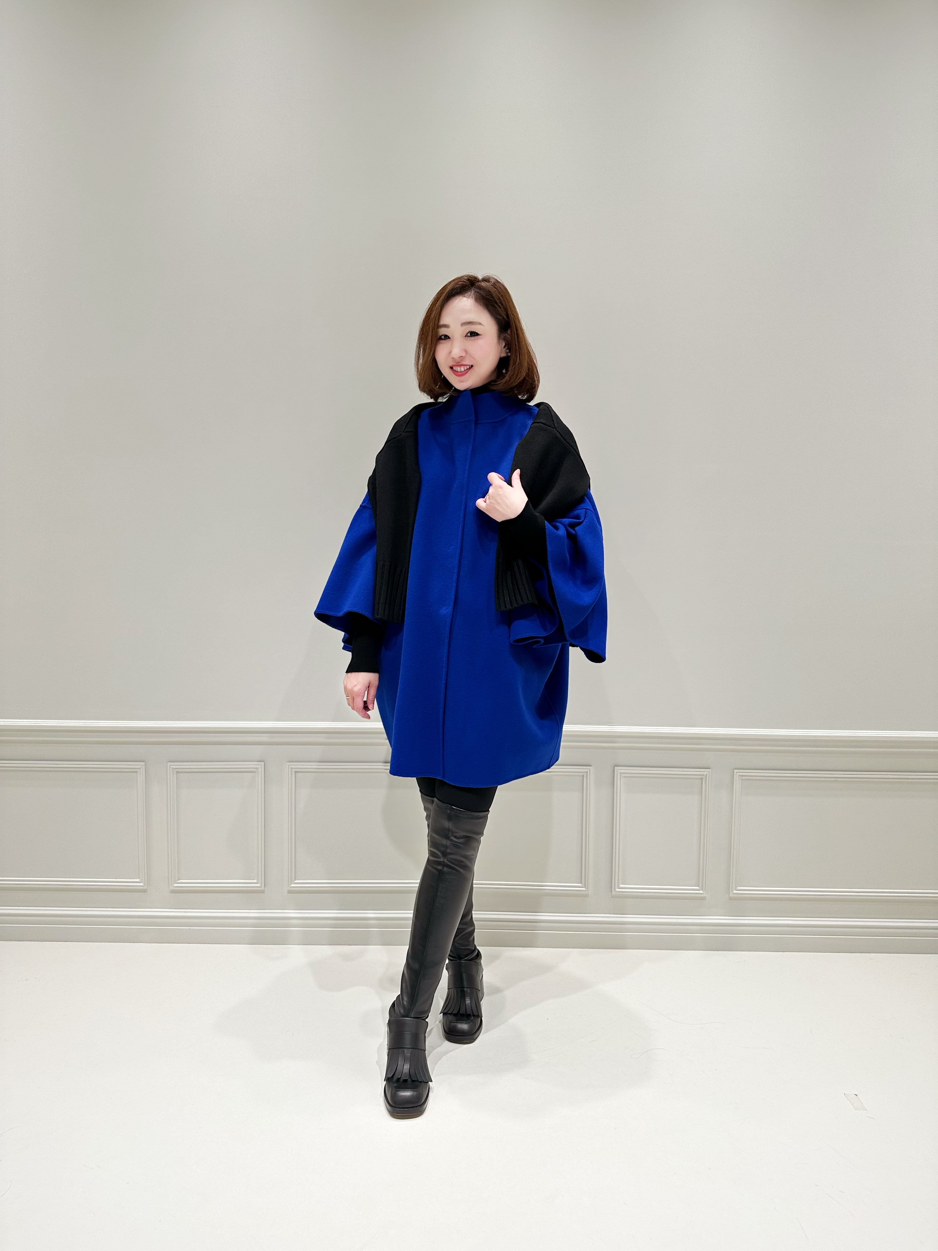 IG LIVEでご紹介の＜Super170'sフレアスリーブミドルコート＞人気色