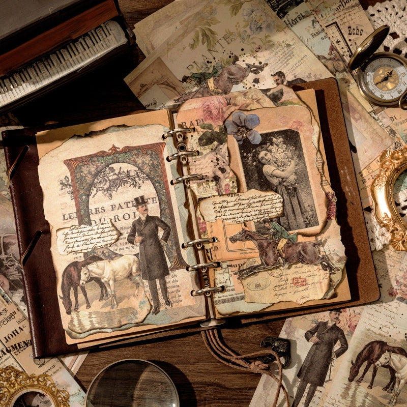 タイム ボックス シリーズ レトロ ノスタルジア スクラップブック用紙