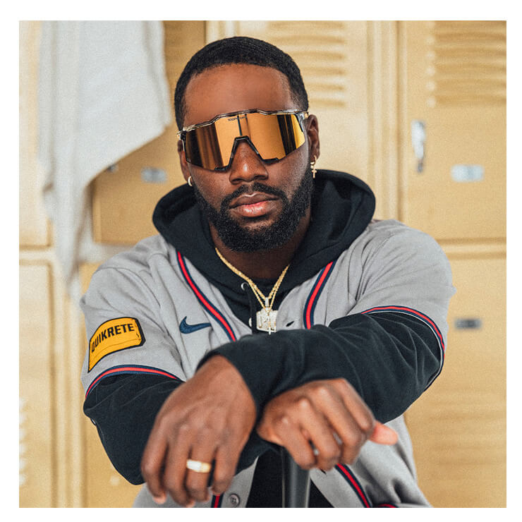 100%(ワンハンドレッド) スポーツサングラス マイケル・ハリス2世