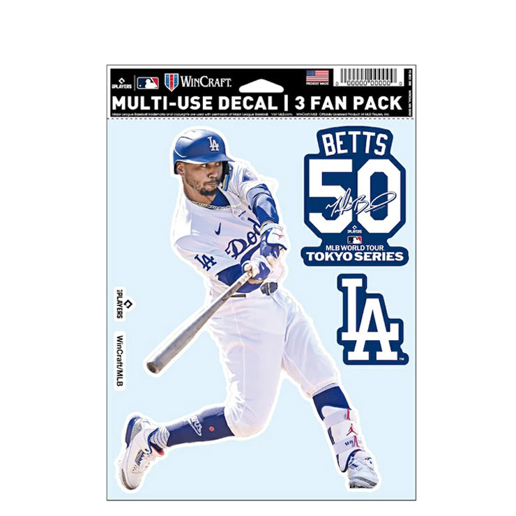 ムーキー・ベッツ MLB Tokyo Series 2025 ファンデカール シール 3枚