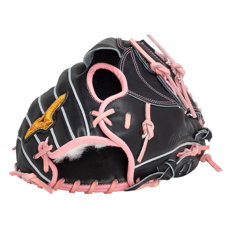 Hブランド 軟式野球グローブ 黒とピンク Hブランド 軟式野球グローブ