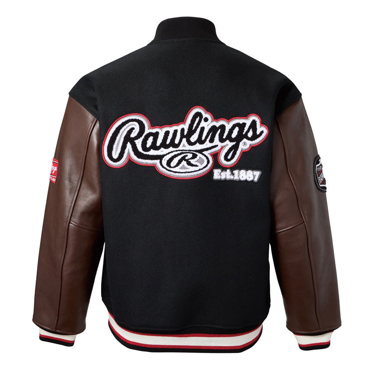 2025モデル】ローリングス メルトン レザー バーシティジャケット