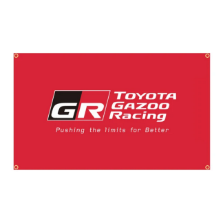 GR Toyota Gazoo Racing Flag – Black – Sticker Boost