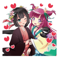 お浄&るりりん【能勢町PRキャラクター】 - LINE スタンプ | LINE STORE