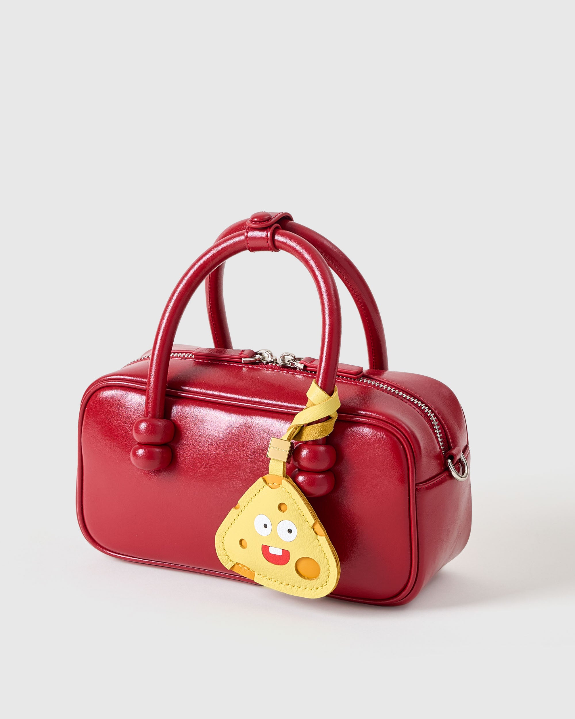 Sticky Zoo® チージーポップ バッグチャーム – ハンドメイドレザー