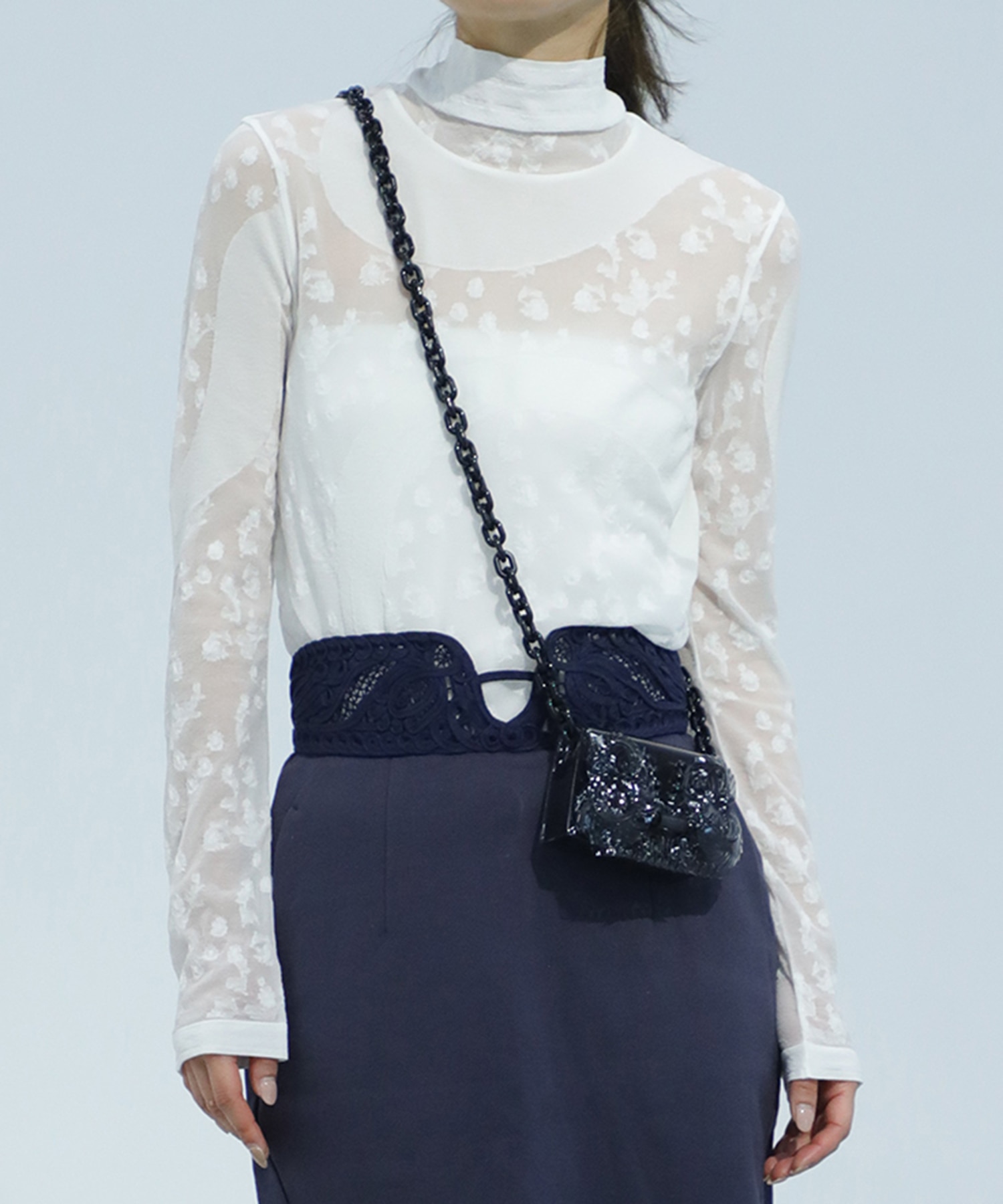 Knitted High Neck Top(2 WHITE): Mame Kurogouchi: WOMENS｜ STUDIOUS