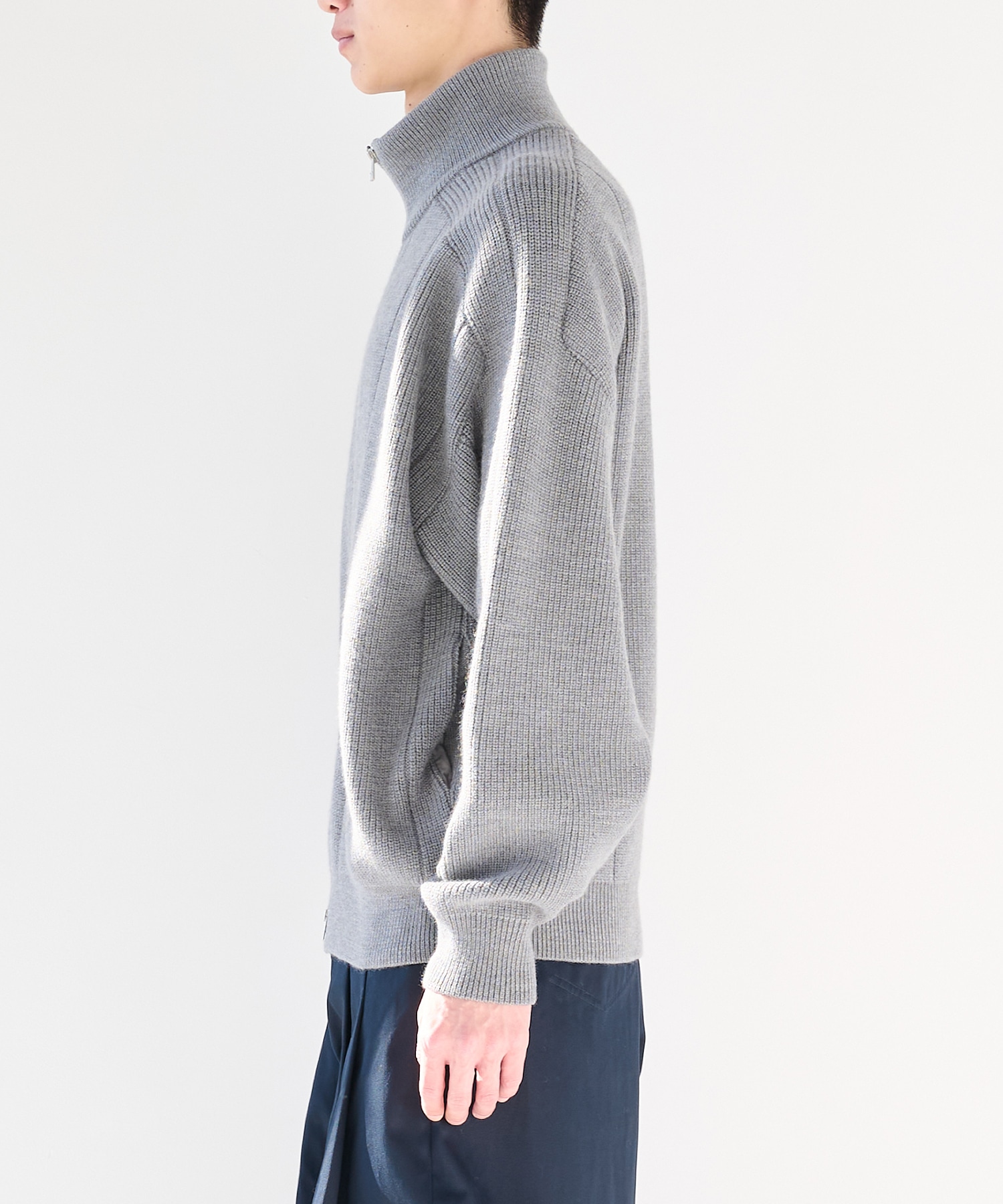 編地切替ドライバーズニット | WRAPINKNOT