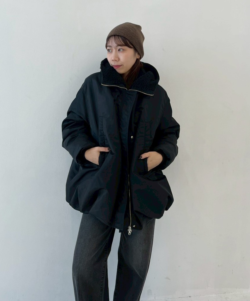 WEB限定復刻】別注BALLOON DESIGN HOODED N3B(1 BLACK): CLANE: WOMENS