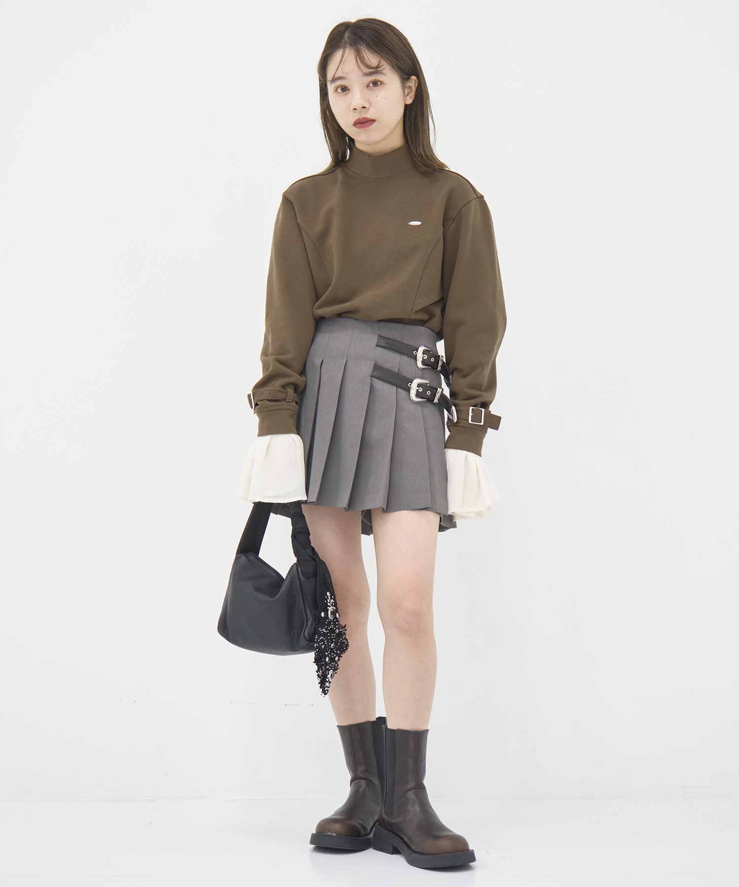 cuffs belted pullover(FREE BROWN): tanakadaisuke: WOMENS