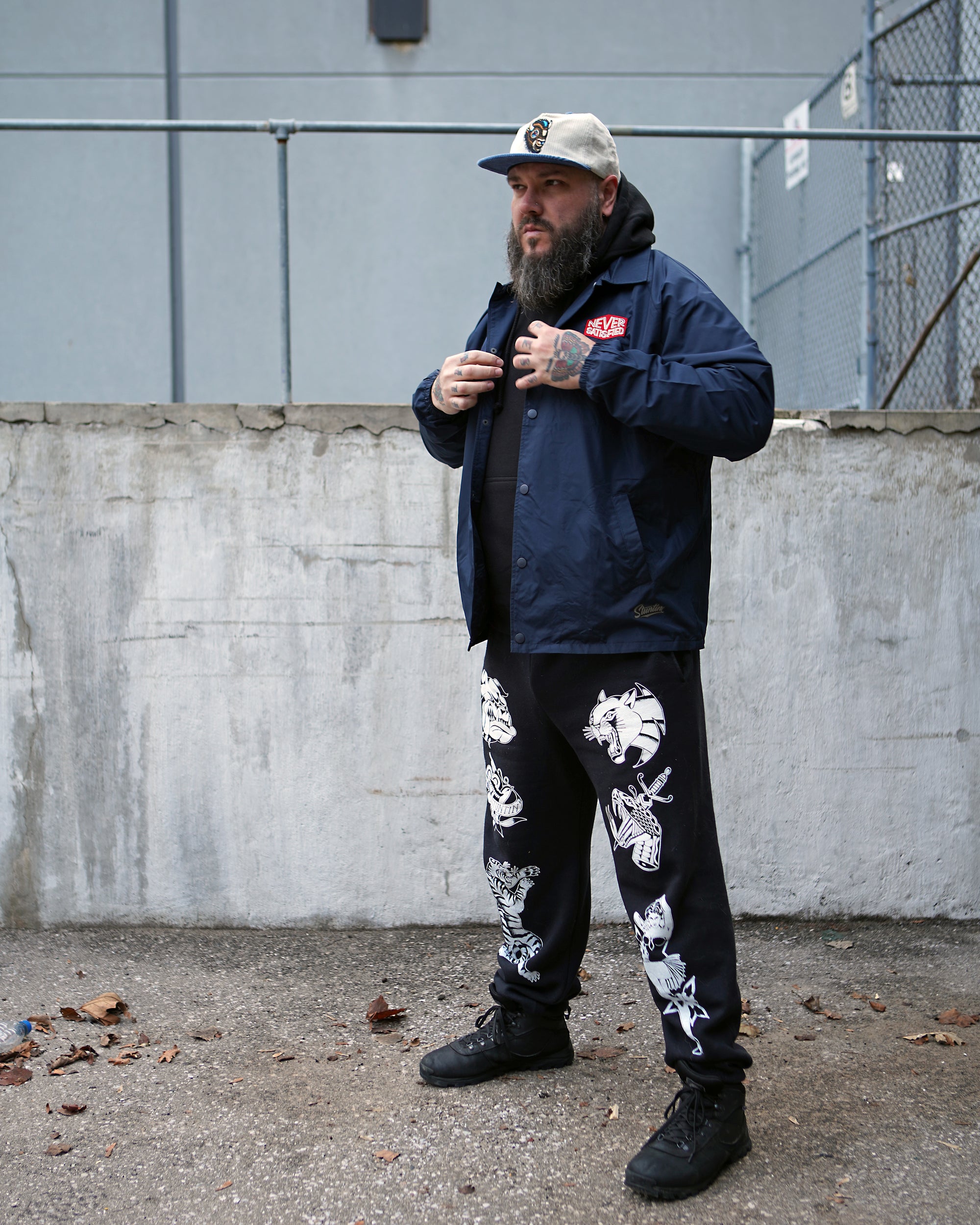 Flash Wall Traditional Tattoo Sweat Pants - Stuntin Goods
