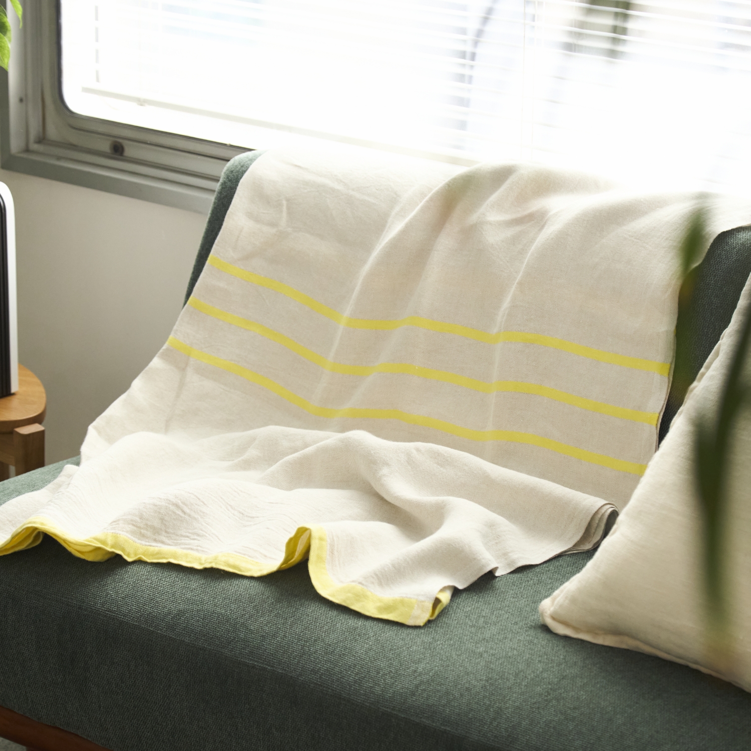 LAPUAN KANKURIT/USVA リネンブランケット 150x260cm -暑い時期