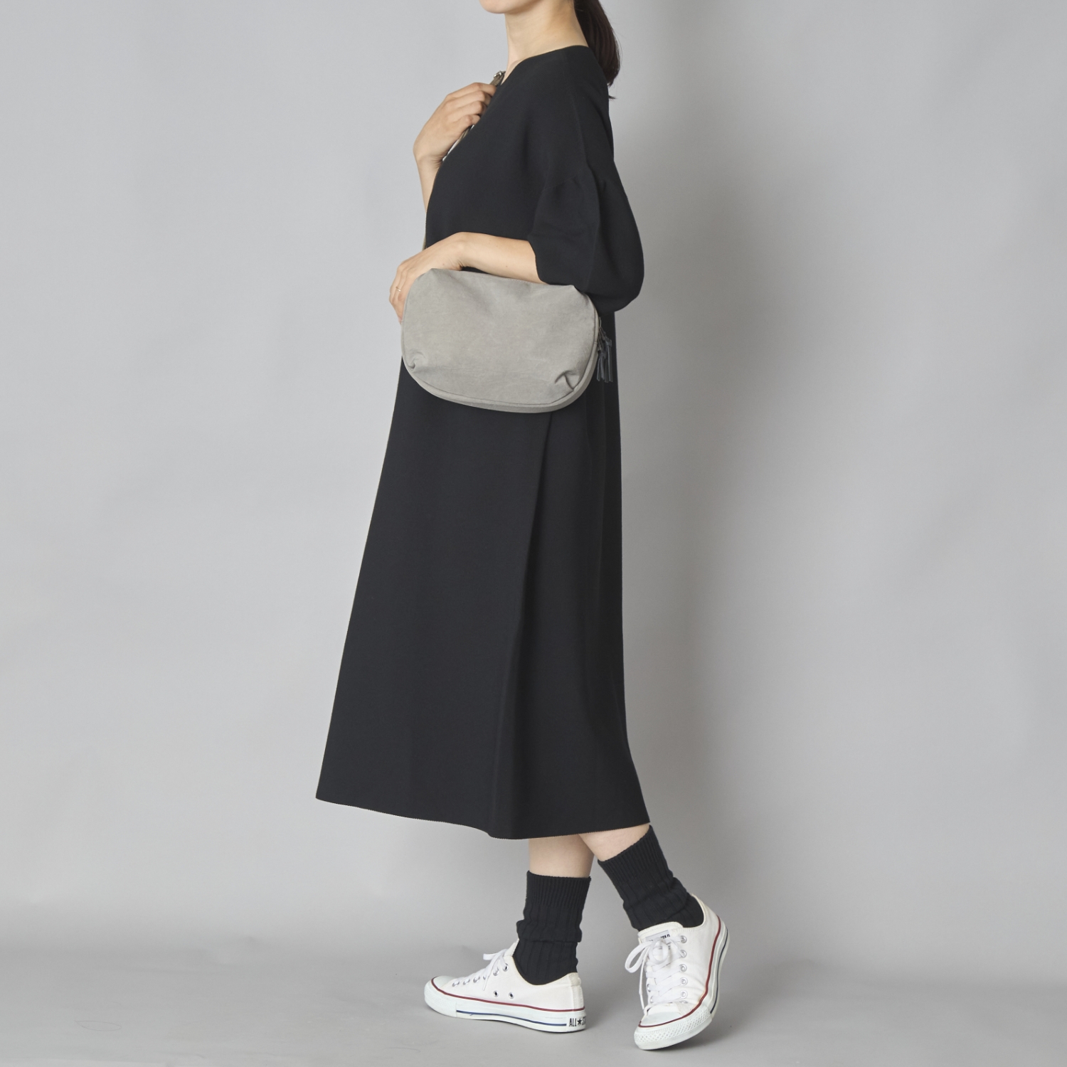 NIZYU KANO/FUKUI SIWAナイロンボディバッグS -ナイロンなのに天然素材