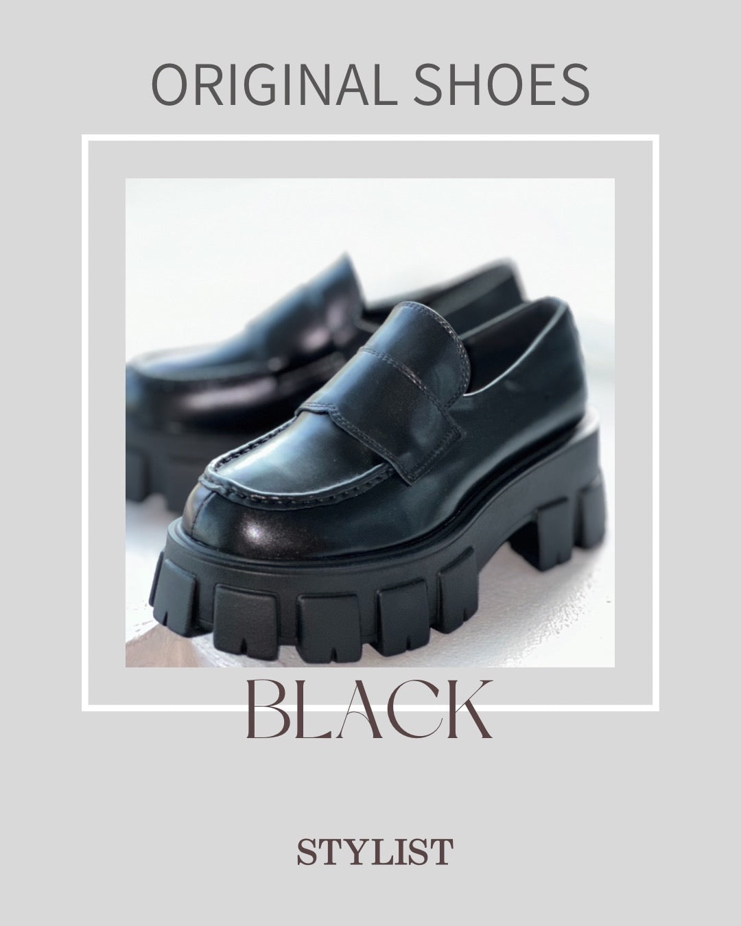 厚底ローファー(ブラック) – stylist-kurakuen