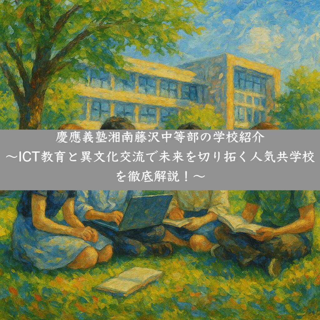 慶應義塾湘南藤沢中等部の学校紹介〜ICT教育と異文化交流で未来を切り