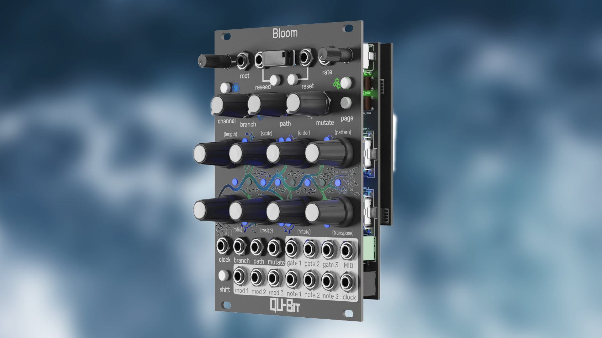 Qu-Bit Electronix Bloom v2 fractal sequencer: new web-based editor