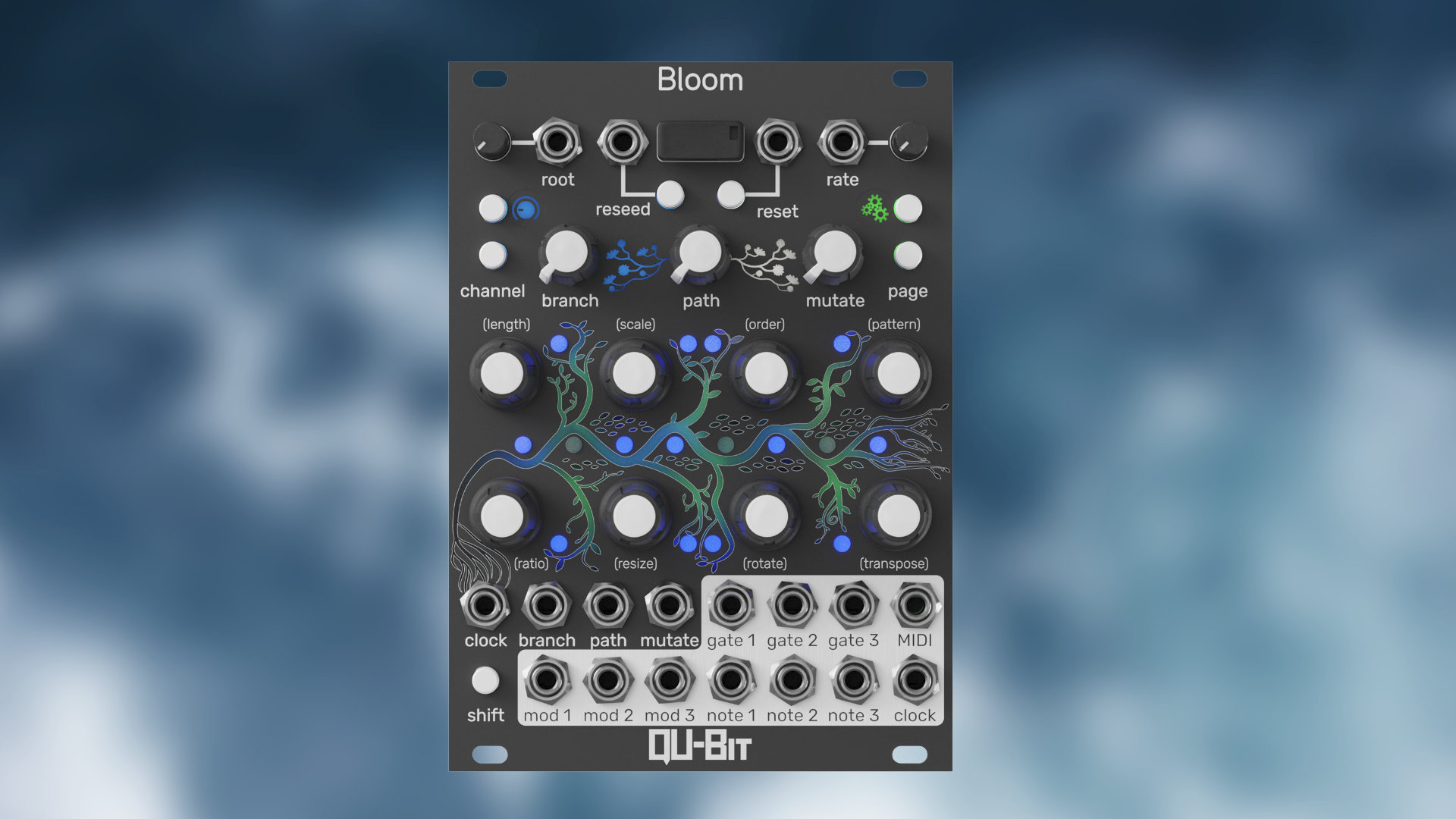 Qu-Bit Electronix Bloom v2 fractal sequencer: new web-based editor