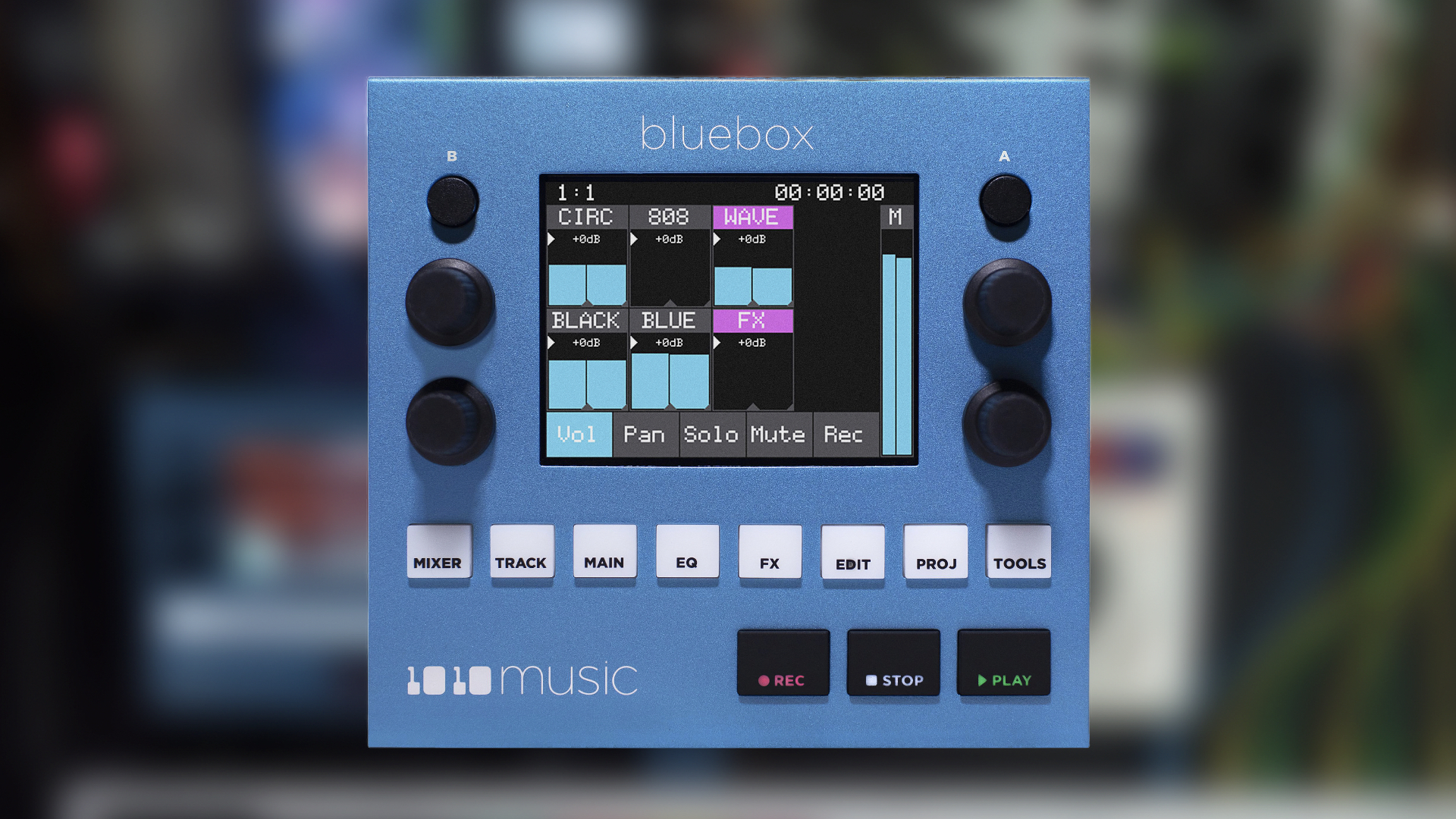1010music Bluebox, Portable Digital Audio Mixer & Recorder For